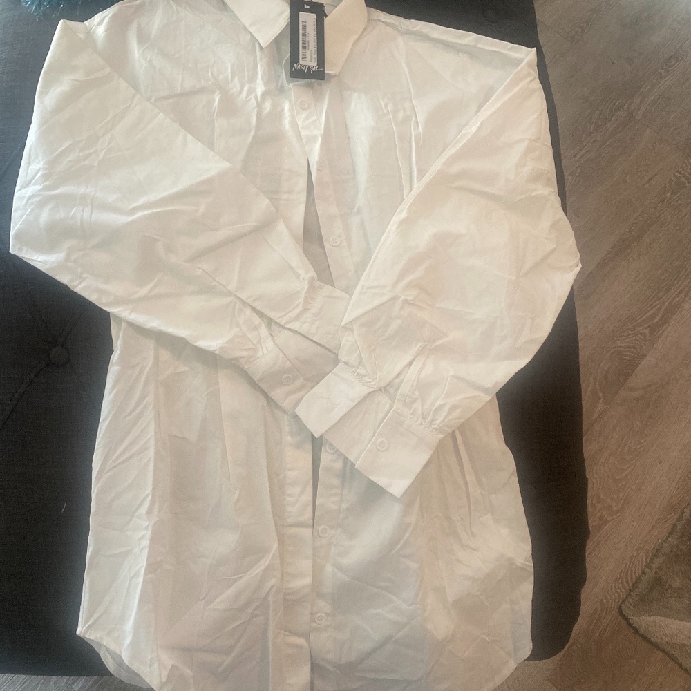 Corset Design white shirt dress